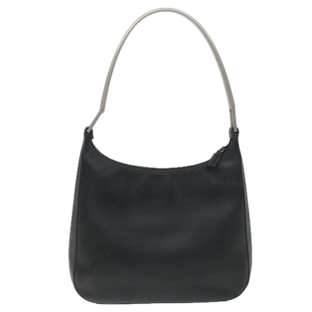 PRADA Shoulder Bag Leather Black Auth 56396 - Picture 2 of 16
